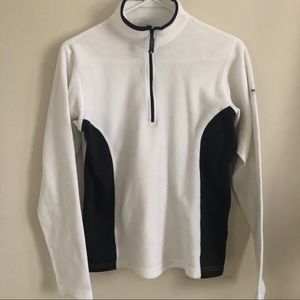 Black+White The North Face Half-Zip Long Sleeve
